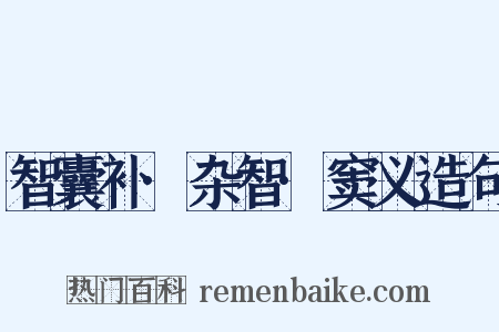 智囊补·杂智·窦义造句是什么意思的图片